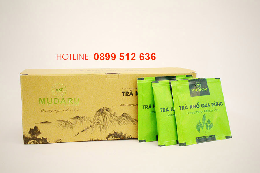 Trà khổ qua rừng túi lọc Mudaru - Hộp 50 túi (Bộ 5 hộp)