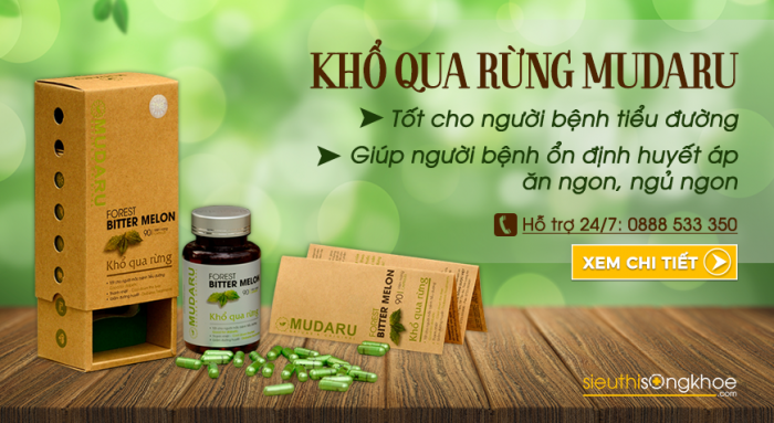 viên uống khổ qua rừng mudaru uống trước hay sau ăn