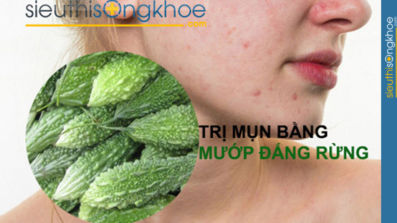 cách trị mụn bằng mướp đắng rừng