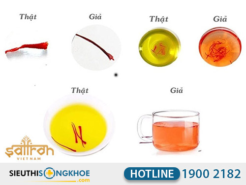 cách phân biệt thật giả nhụy hoa nghệ tây saffron việt nam