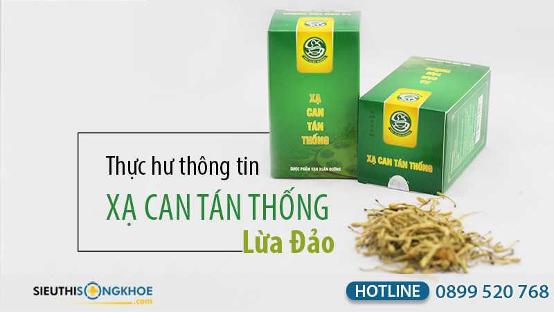 xạ can tán thống lừa đảo