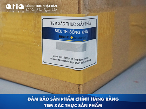 Đã có ai dùng XƯơng khớp Aria chưa - Bảo mật thông tin khách hàng - Tem xác thực sản phẩm của Siêu Thị Sống Khỏe