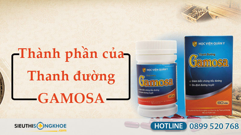 thành phần của thanh đường gamosa