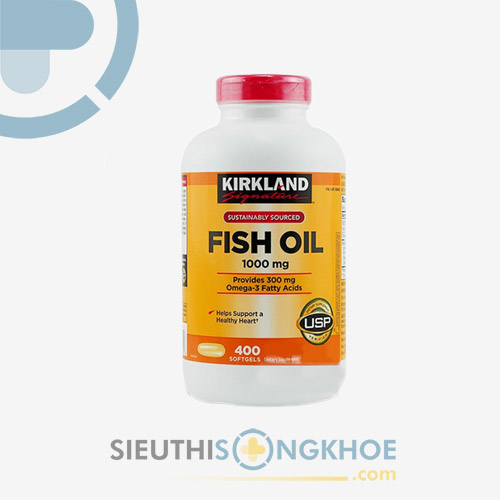 Kirkland Signature Fish Oil 1000mg Viên Uống Dầu Cá Chính Hãng