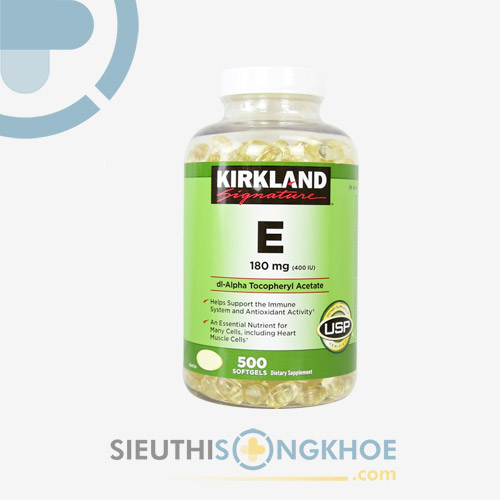 Kirkland Signature Vitamin E 400iu - Viên Uống Giúp Đẹp Da