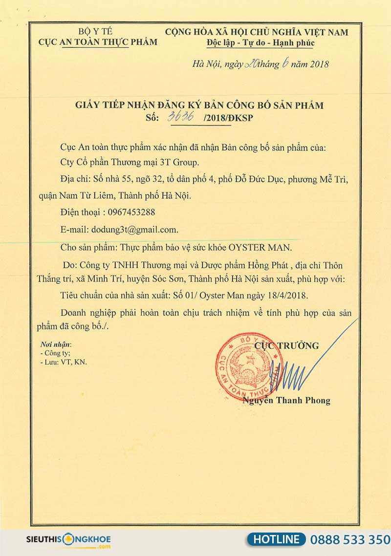 oyster man giá bao nhiêu