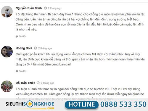 kichmen 1h có tốt không