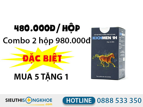 kichmen 1h giá bao nhiêu