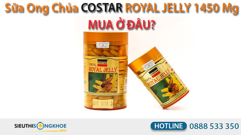 mua sữa ong chúa costar royal jelly 1450 mg ở đâu