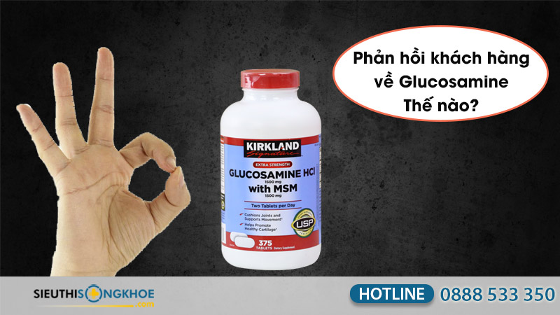 phản hồi khách hàng dùng viên uống kirkland glucosamine hcl 1500mg