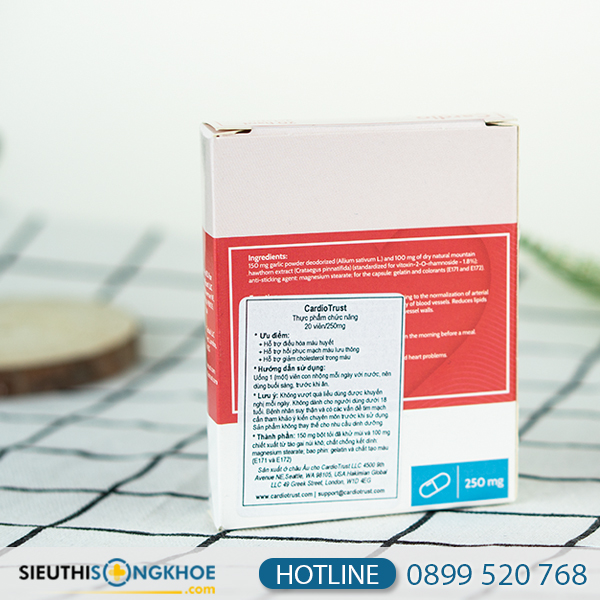 Cardio Trust - Viên Uống Hỗ Trợ Phòng Ngừa Bệnh Tim Và Đột Quỵ