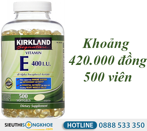 Kirkland Signature Vitamin E 400 Iu Có Tốt Không Giá Bao Nhiêu