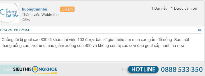 thành phần cao gắm