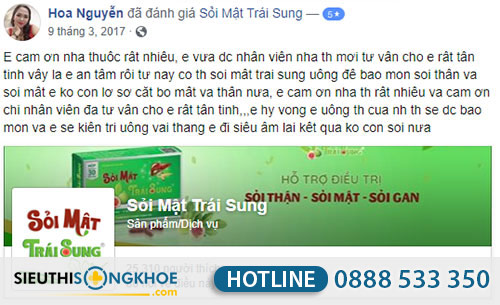 sỏi mật trái sung có tốt không