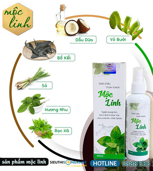 tinh dầu tóc mộc linh