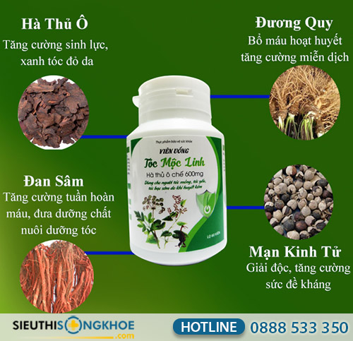 thành phần viên uống tóc mộc linh