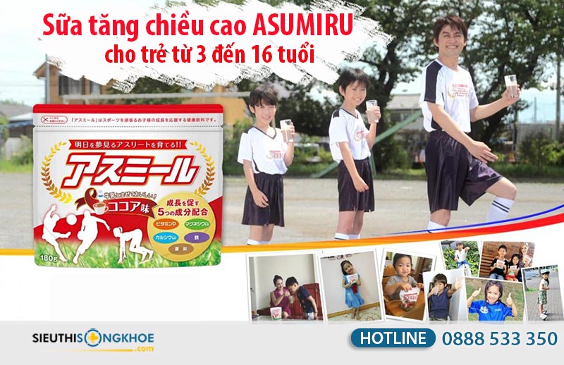 sữa tăng trưởng chiều cao asumiru