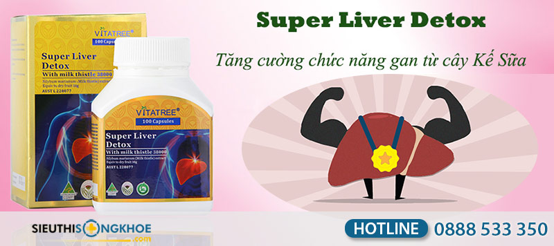 vitatree super liver detox with milk thistle 38000