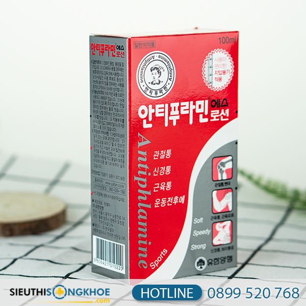 Dầu nóng Antiphlamine - Dầu Xoa Bóp Hỗ Trợ Giảm Đau Nhức Đến Từ Hàn Quốc