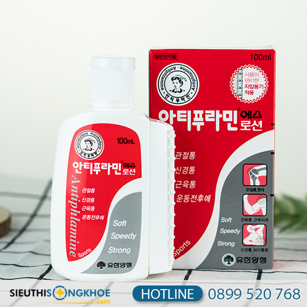 Dầu nóng Antiphlamine - Dầu Xoa Bóp Hỗ Trợ Giảm Đau Nhức Đến Từ Hàn Quốc