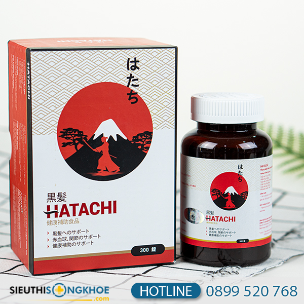 Hatachi - Viên uống hỗ trợ giúp mái tóc khỏe và đen mượt