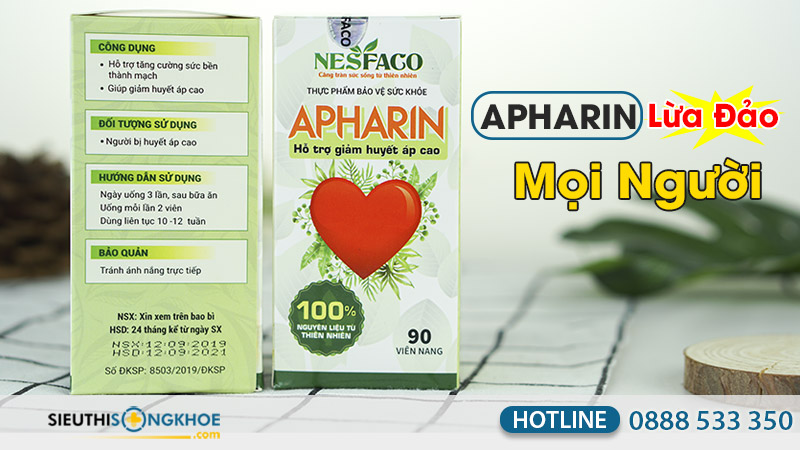 huyết áp apharin lừa đảo