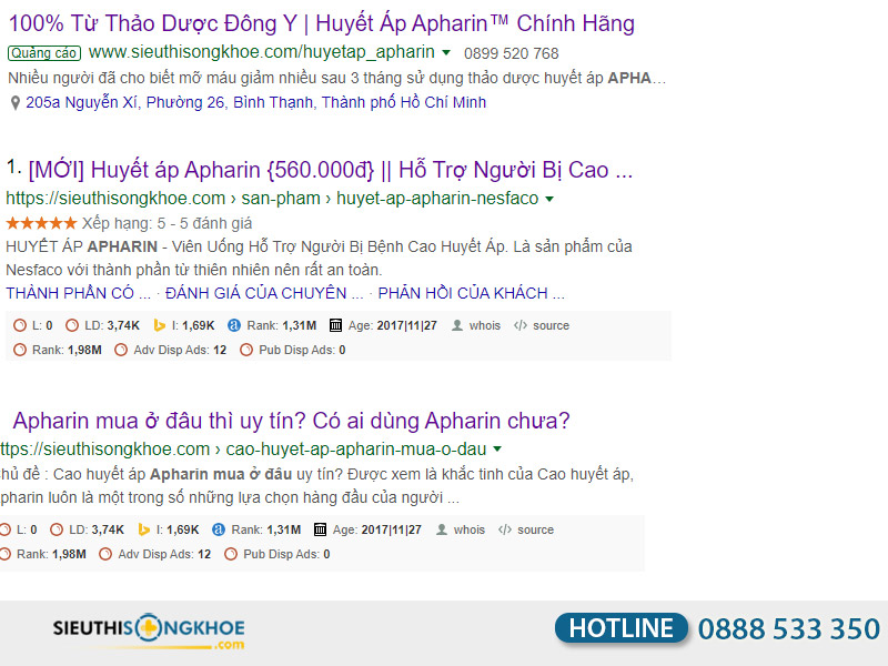huyet ap apharin ban o dau