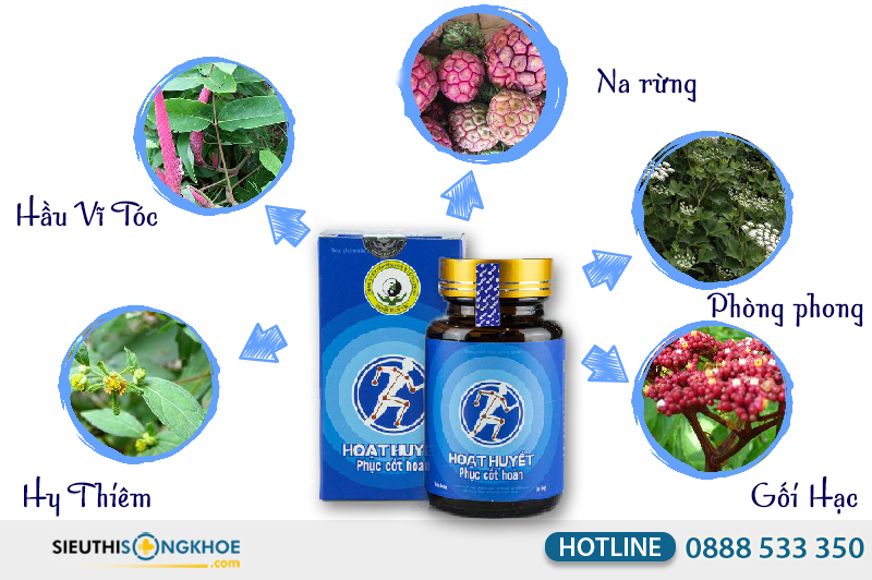 thành phần của hoạt huyết phục cốt hoàn