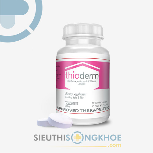 Viên Ngậm Trắng Da Thioderm - Hỗ Trợ Chống Lão Hóa Da, Giảm Thâm Nám