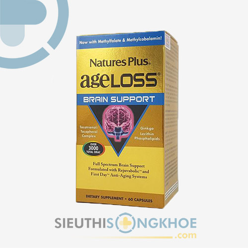 Viên Bổ Não Ageloss Brain Support - Nuôi Dưỡng Não Bộ, Tăng Cường Trí Nhớ