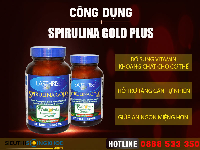 công dụng spirulina gold plus
