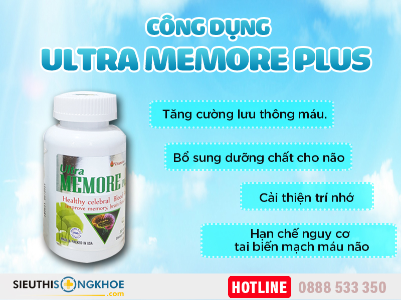 công dụng ultra memore plus
