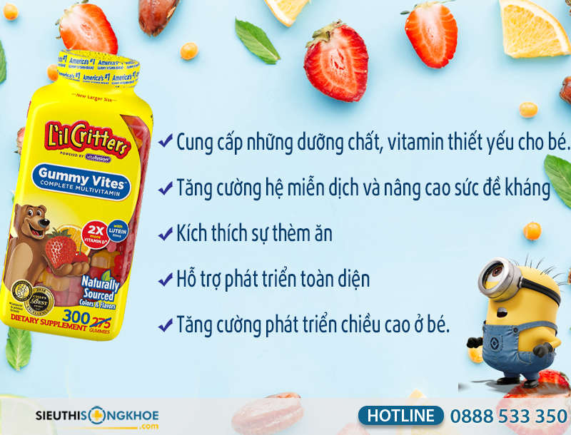 công dụng l'il'critters gummy vites