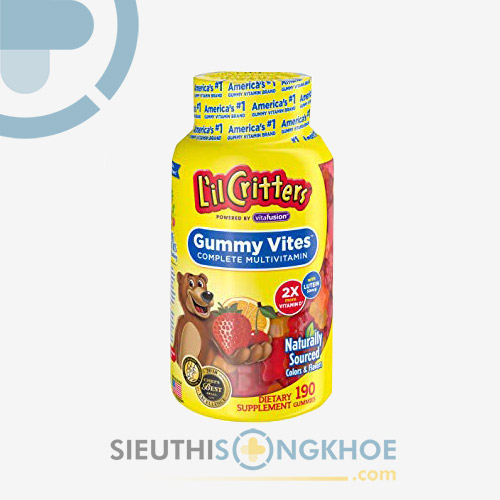 Kẹo Dẻo L'il Critters Gummy Vites - Bổ Sung Vitamin Và Dưỡng Chất Cho Bé