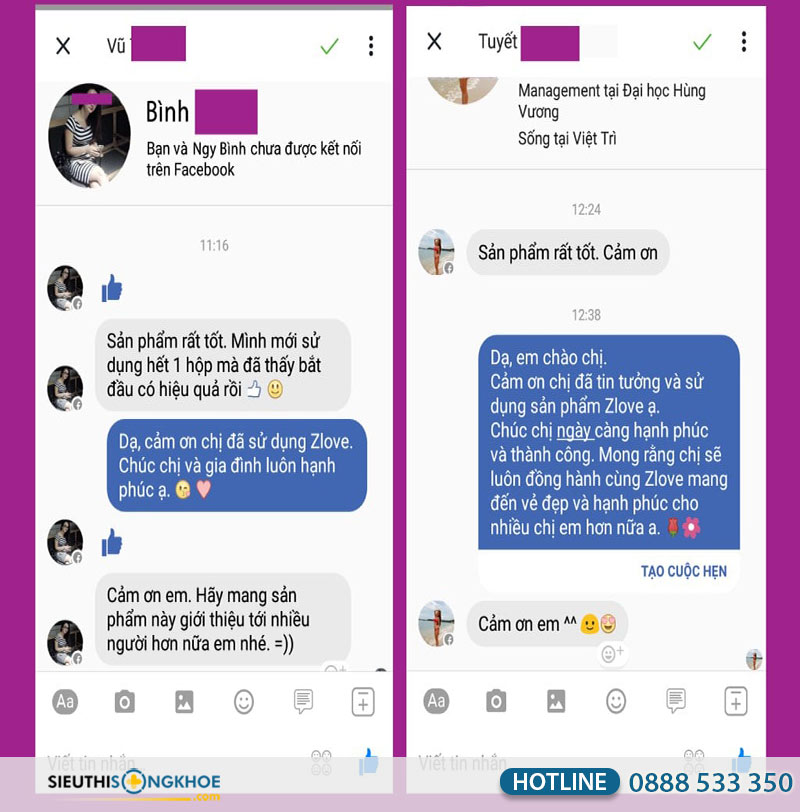 phản hồi zlove
