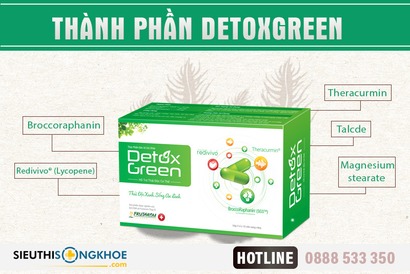 thành phần detox green
