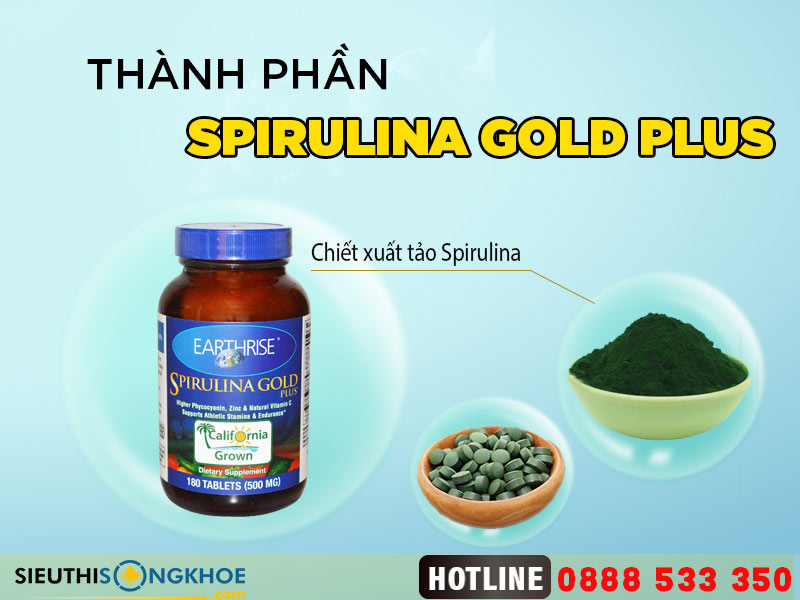 thành phần spirulina gold plus