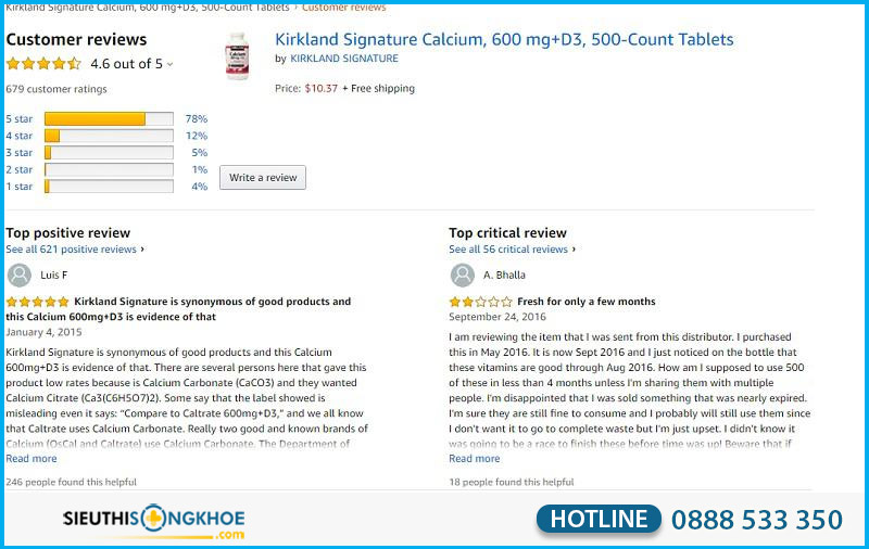 vien bo sung canxi kirkland calcium co tot khong