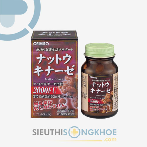 Nattokinase 2000FU Orihiro - Viên Uống Hỗ Trợ Chống Đột Quỵ