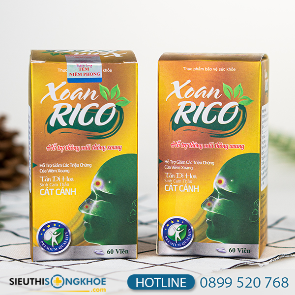 Xoan Rico - Hỗ Trợ giảm Các Triệu Chứng Viêm Xoang Hiệu Quả