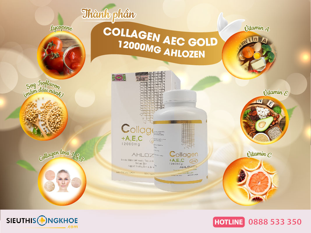 thành phần collagen aec gold ahlozen