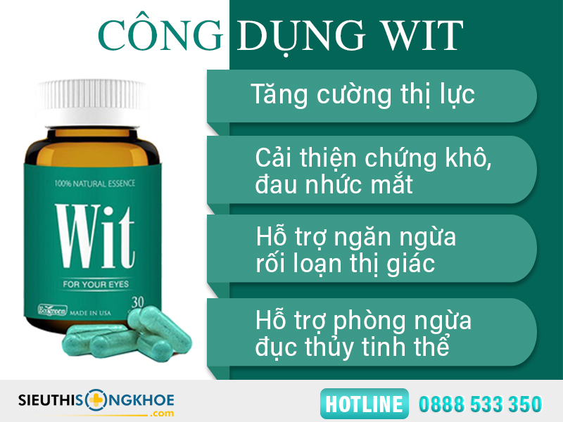 công dụng viên uống bổ mắt wit ecogreen