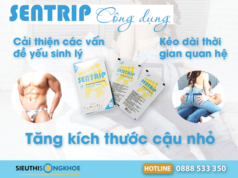 Sentrip - Tem Ngậm Hỗ Trợ Kéo Dài Thời Gian Quan Hệ