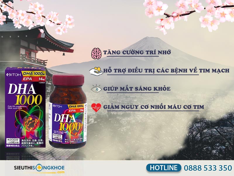 công dụng dha 1000s nhật bản