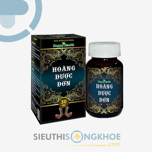Hoàng Dược Đơn Hỗ Trợ Tăng Cường Sinh Lý Nam An Toàn Hộp 30 Viên