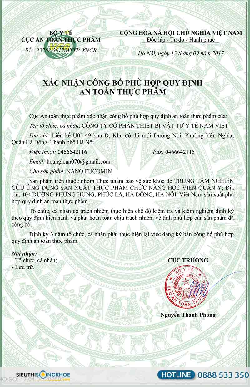 nano fucomin lừa đảo