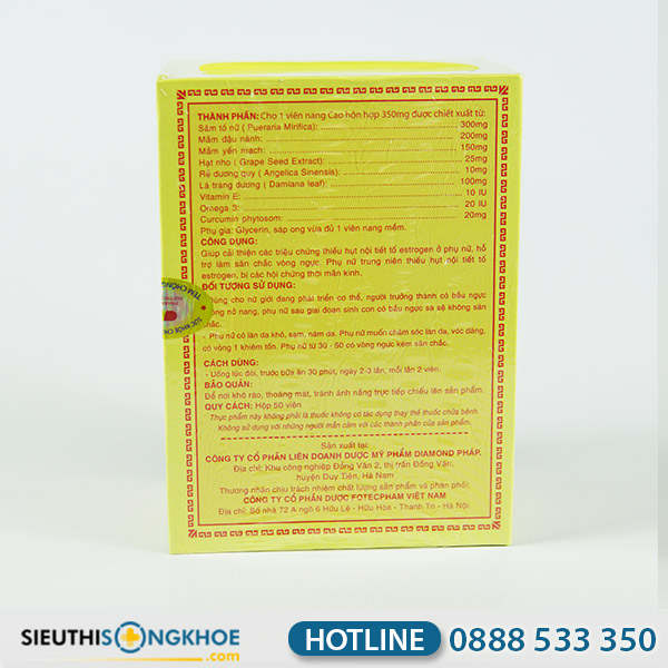 Viên Uống Ngọc Tố Nữ - Hỗ Trợ Tăng Vòng Một Nở Nang, Quyến Rũ