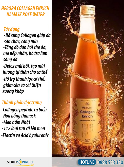 nước uống đẹp da hebora collagen có tốt không