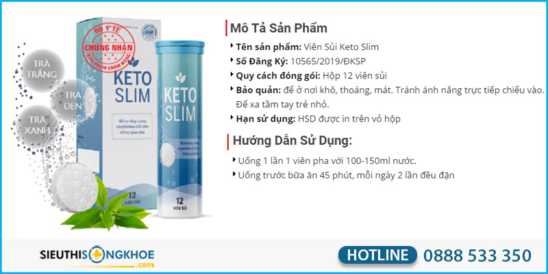 vien sui giam can keto slim co tot khong
