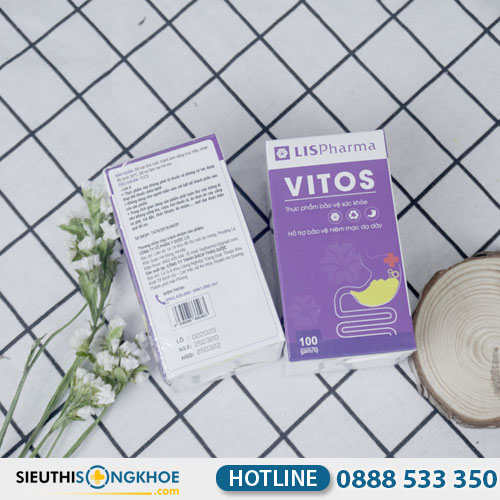 Vitos - Viên Uống Hỗ Trợ Giảm Đau Dạ Dày, Tá Tràng